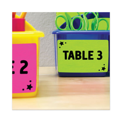 Avery High-Visibility Permanent Laser ID Labels, 5.5 x 8.5, Neon Green, 200/Box