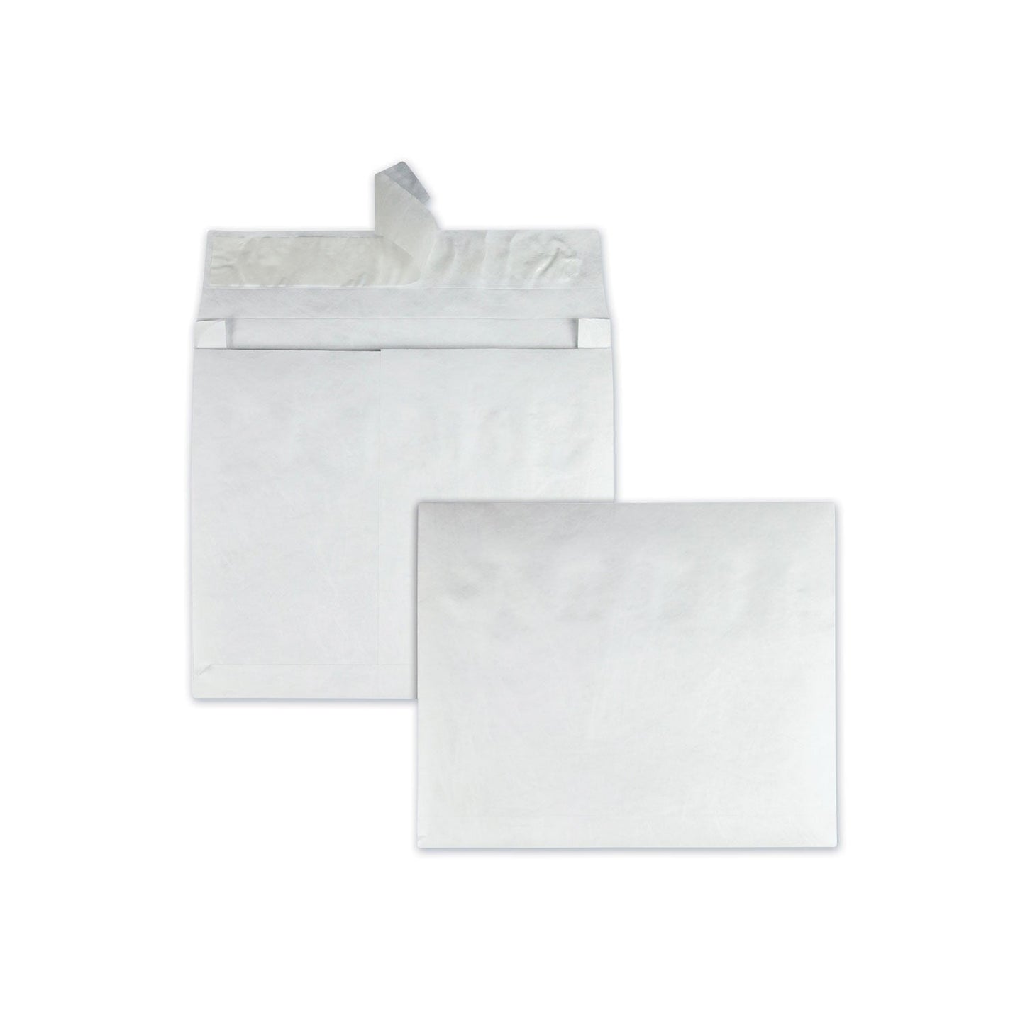 Survivor Heavyweight 18 lb Tyvek Open End Expansion Mailers, #13 1/2, Square Flap, Redi-Strip Adhesive Closure, 10 x 13, White, 100/CT