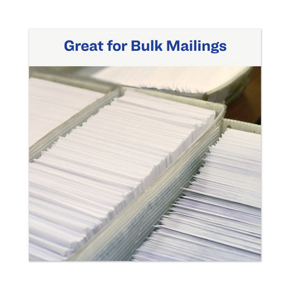 Avery Copier Mailing Labels, Copiers, 1.38 x 2.81, White, 24/Sheet, 100 Sheets/Box