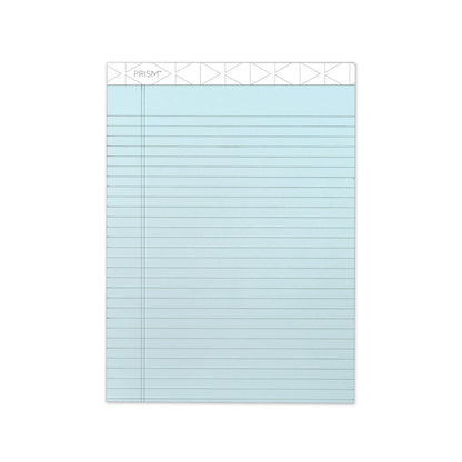 TOPS Prism + Colored Writing Pads, Wide/Legal Rule, 50 Pastel Blue 8.5 x 11.75 Sheets, 12/Pack