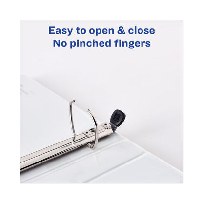 Avery Heavy-Duty View Binder with DuraHinge and One Touch EZD Rings, 3 Rings, 1" Capacity, 11 x 8.5, White