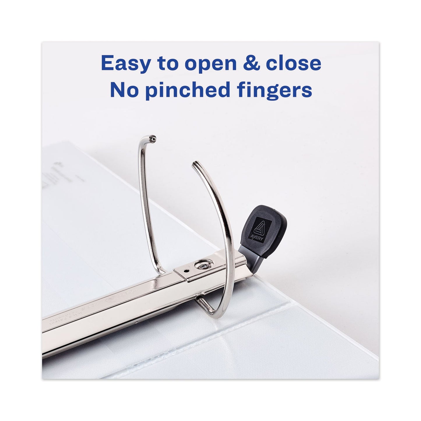 Avery Heavy-Duty View Binder with DuraHinge and Locking One Touch EZD Rings, 3 Rings, 5" Capacity, 11 x 8.5, White