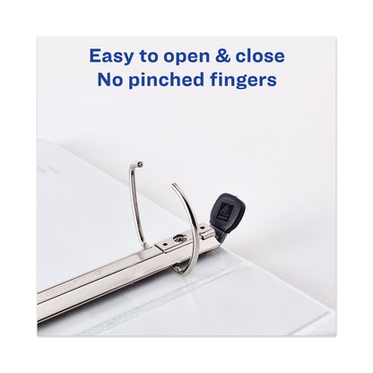 Avery Heavy-Duty View Binder with DuraHinge and One Touch EZD Rings, 3 Rings, 2" Capacity, 11 x 8.5, Navy Blue