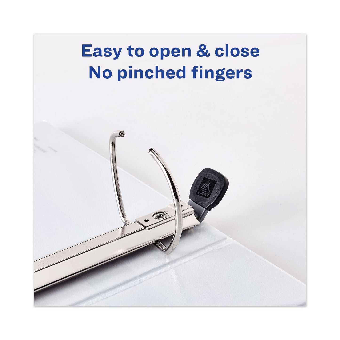 Avery Heavy-Duty View Binder with DuraHinge and Locking One Touch EZD Rings, 3 Rings, 3" Capacity, 11 x 8.5, White