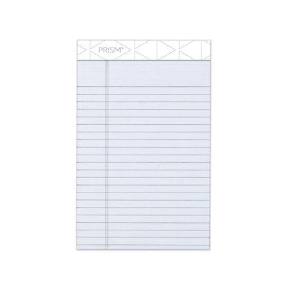 TOPS Prism + Colored Writing Pads, Narrow Rule, 50 Pastel Gray 5 x 8 Sheets, 12/Pack