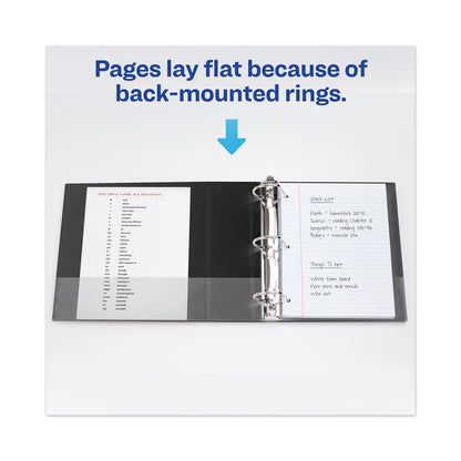 Avery Heavy-Duty View Binder with DuraHinge and One Touch EZD Rings, 3 Rings, 1.5" Capacity, 11 x 8.5, Black
