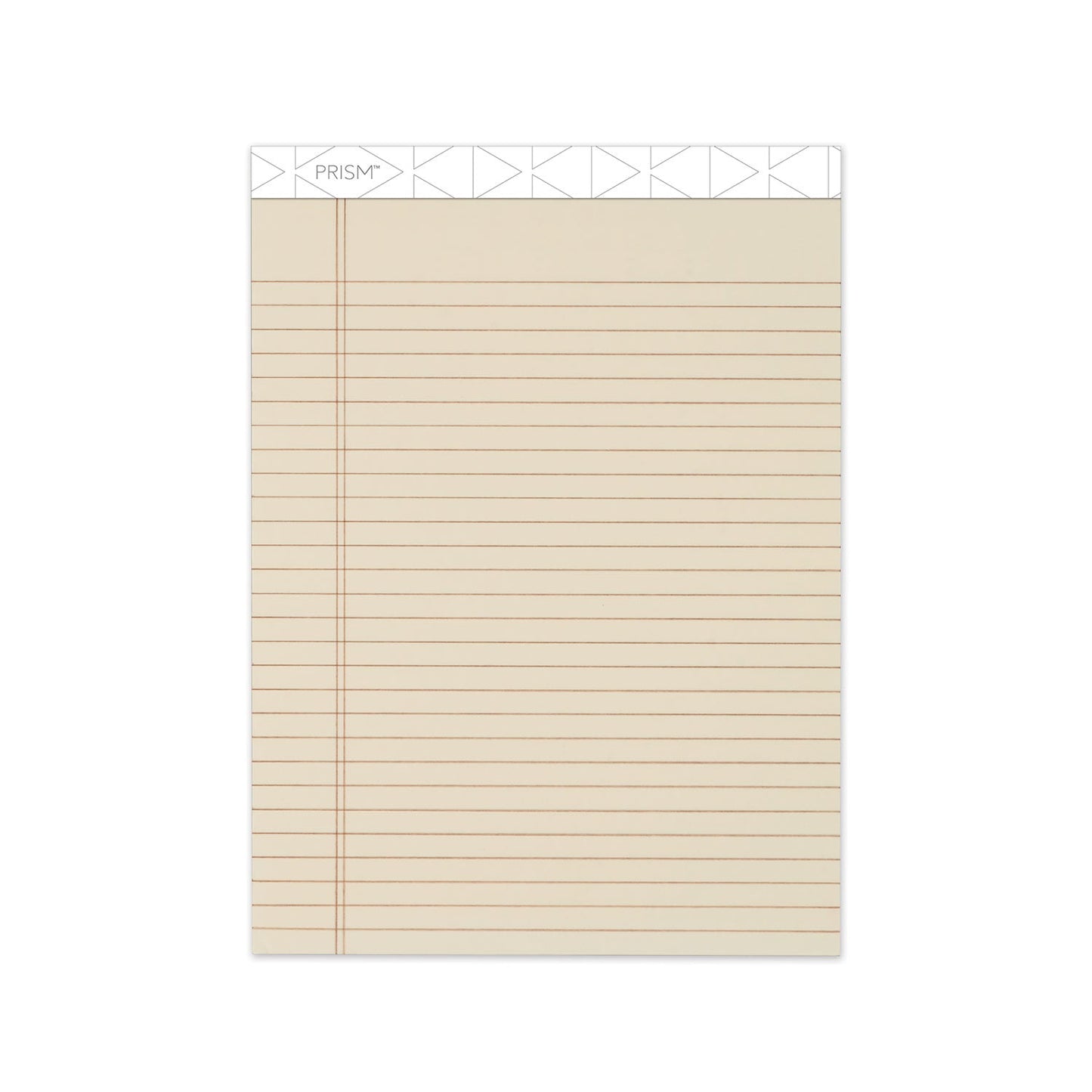 TOPS Prism + Colored Writing Pads, Wide/Legal Rule, 50 Pastel Ivory 8.5 x 11.75 Sheets, 12/Pack