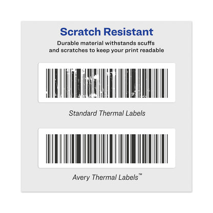 Avery Multipurpose Thermal Labels, 4 x 6, White, 220/Roll, 4 Rolls/Pack