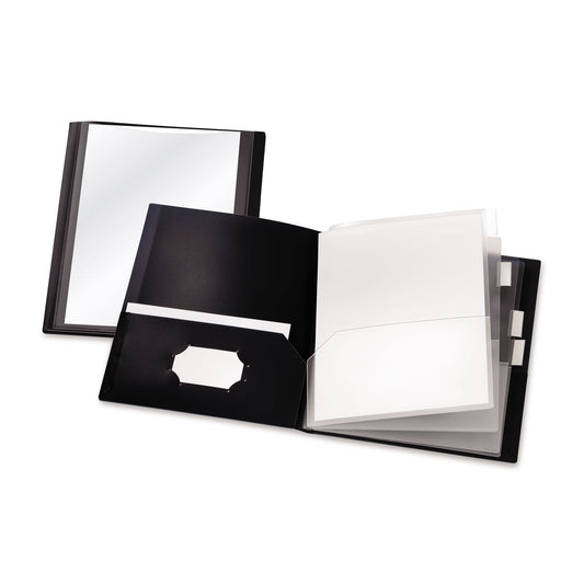 Cardinal ReportPro 10-Pocket Project Organizer, 8.5 x 11, Clear/Black