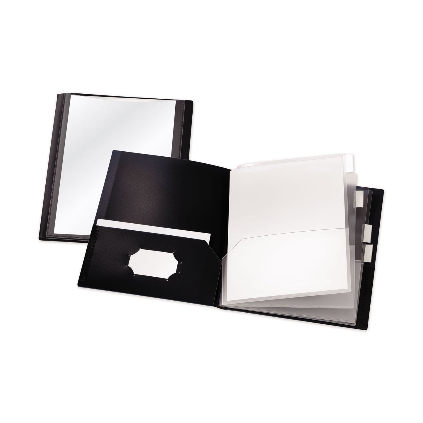 Cardinal ReportPro 10-Pocket Project Organizer, 8.5 x 11, Clear/Black