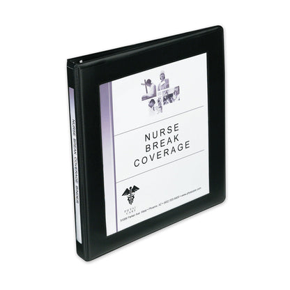 Avery Framed View Heavy-Duty Binders, 3 Rings, 0.5" Capacity, 11 x 8.5, Black