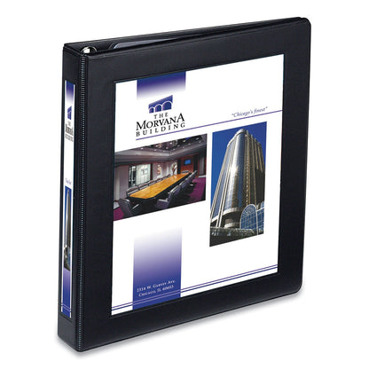 Avery Framed View Heavy-Duty Binders, 3 Rings, 1" Capacity, 11 x 8.5, Black