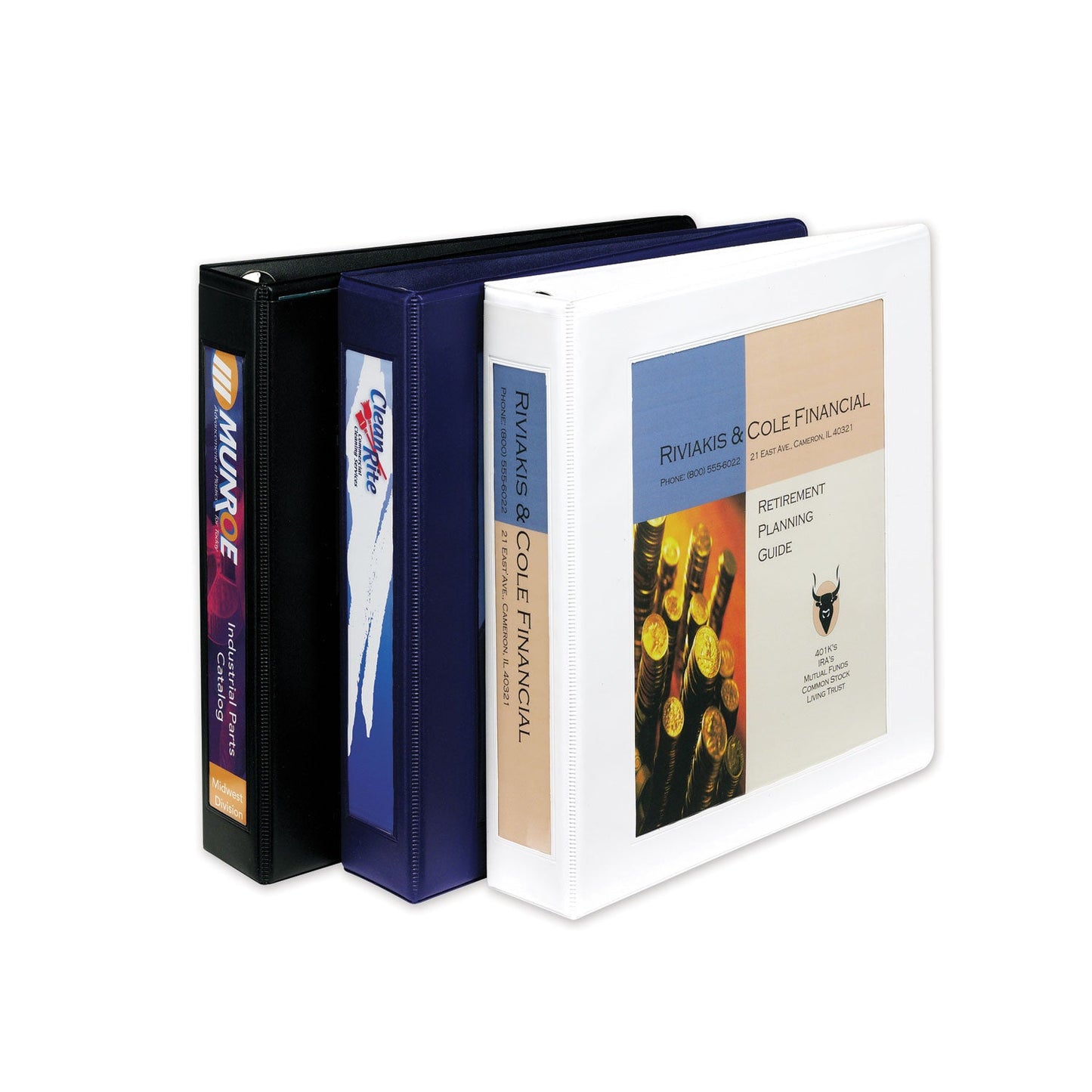Avery Framed View Heavy-Duty Binders, 3 Rings, 1.5" Capacity, 11 x 8.5, White