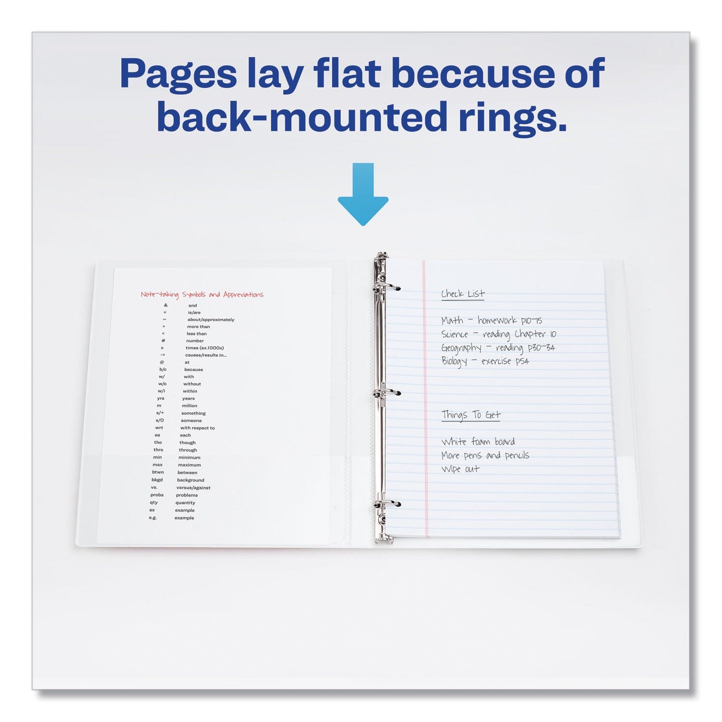 Avery Framed View Heavy-Duty Binders, 3 Rings, 1" Capacity, 11 x 8.5, White