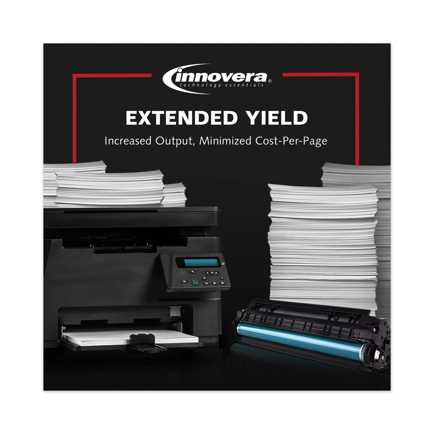 Innovera Remanufactured Black Extended-Yield Toner, Replacement for 61X (C8061XJ), 15,000 Page-Yield