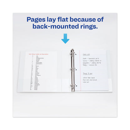 Avery TouchGuard Protection Heavy-Duty View Binders with Slant Rings, 3 Rings, 3" Capacity, 11 x 8.5, White