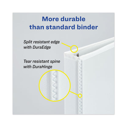 Avery Heavy-Duty View Binders, 3 Rings, 1.5" Capacity, 11 x 17, White
