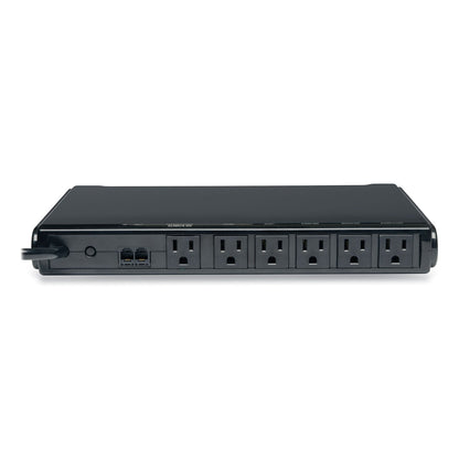 Tripp Lite Isobar Surge Protector, 6 AC Outlets/2 USB Ports, 8 ft Cord, 3,150 J, Black