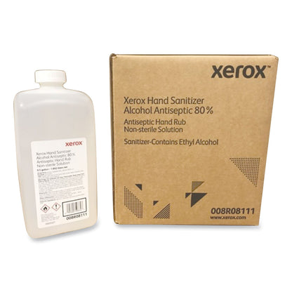 Xerox Liquid Hand Sanitizer, 0.5 gal Bottle, Unscented, 4/Carton
