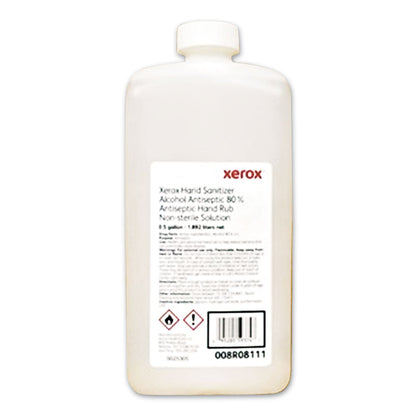Xerox Liquid Hand Sanitizer, 0.5 gal Bottle, Unscented, 4/Carton
