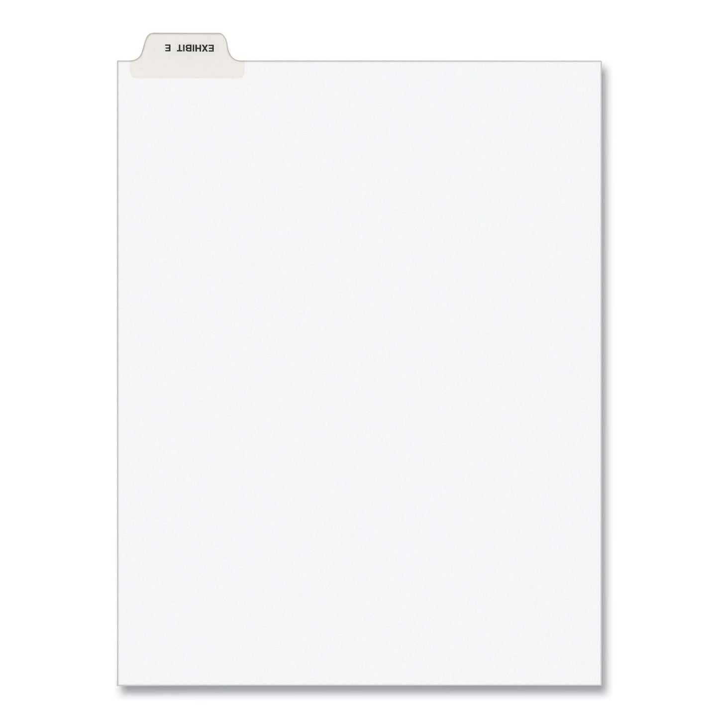 Avery-Style Preprinted Legal Bottom Tab Divider, 26-Tab, Exhibit E, 11 x 8.5, White, 25/PK