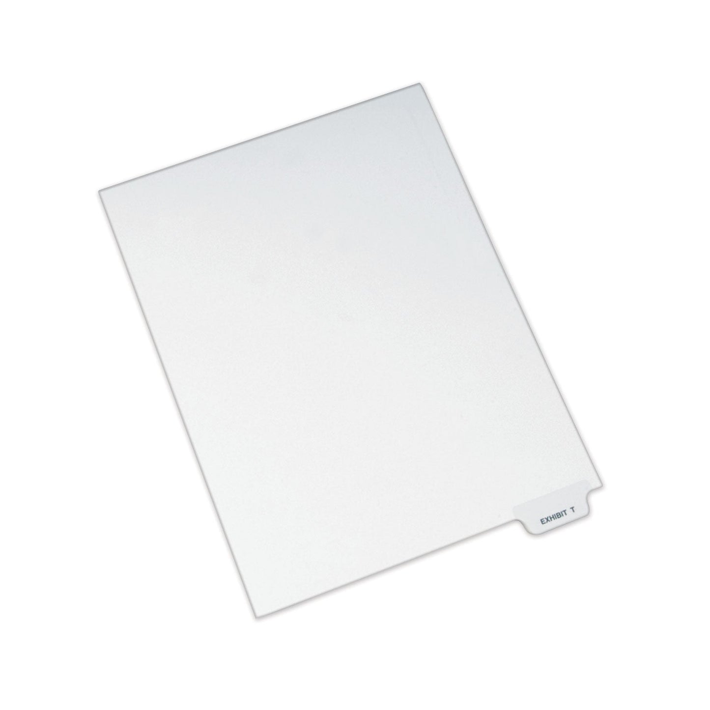 Avery-Style Preprinted Legal Bottom Tab Dividers, 26-Tab, Exhibit T, 11 x 8.5, White, 25/Pack