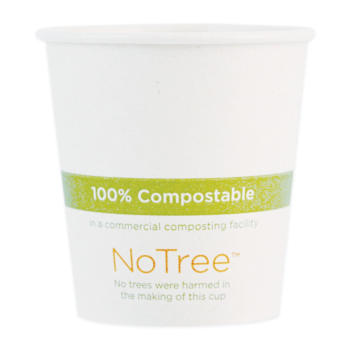 World Centric NoTree Paper Hot Cups, 6 oz, Natural, 1,000/Carton