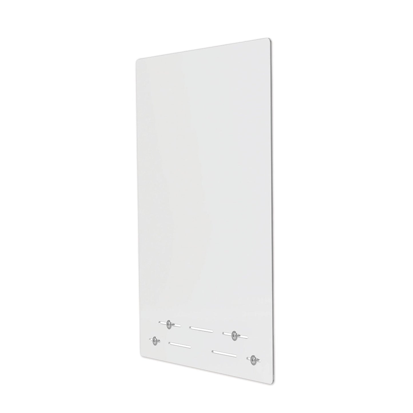 deflecto Mounting Safety Barrier with Full Shield, 23.75" x 31.75", Acrylic, Clear, 2/Carton