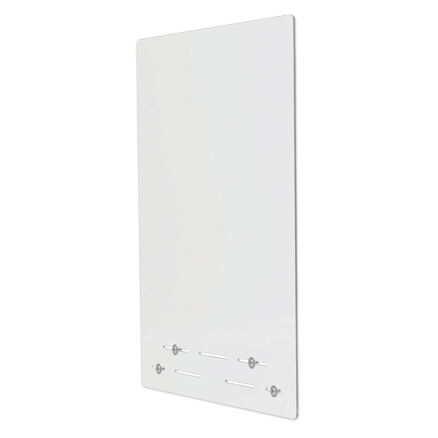 deflecto Mounting Safety Barrier with Full Shield, 23.75" x 31.75", Polycarbonate, Clear, 2/Carton