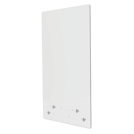 deflecto Mounting Safety Barrier with Full Shield, 23.75" x 31.75", Polycarbonate, Clear, 2/Carton