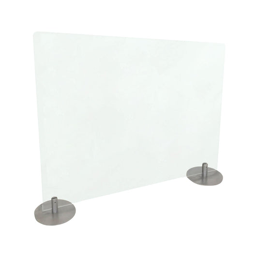Ghent Desktop Free Standing Acrylic Protection Screen, 29 x 5 x 24, Frost