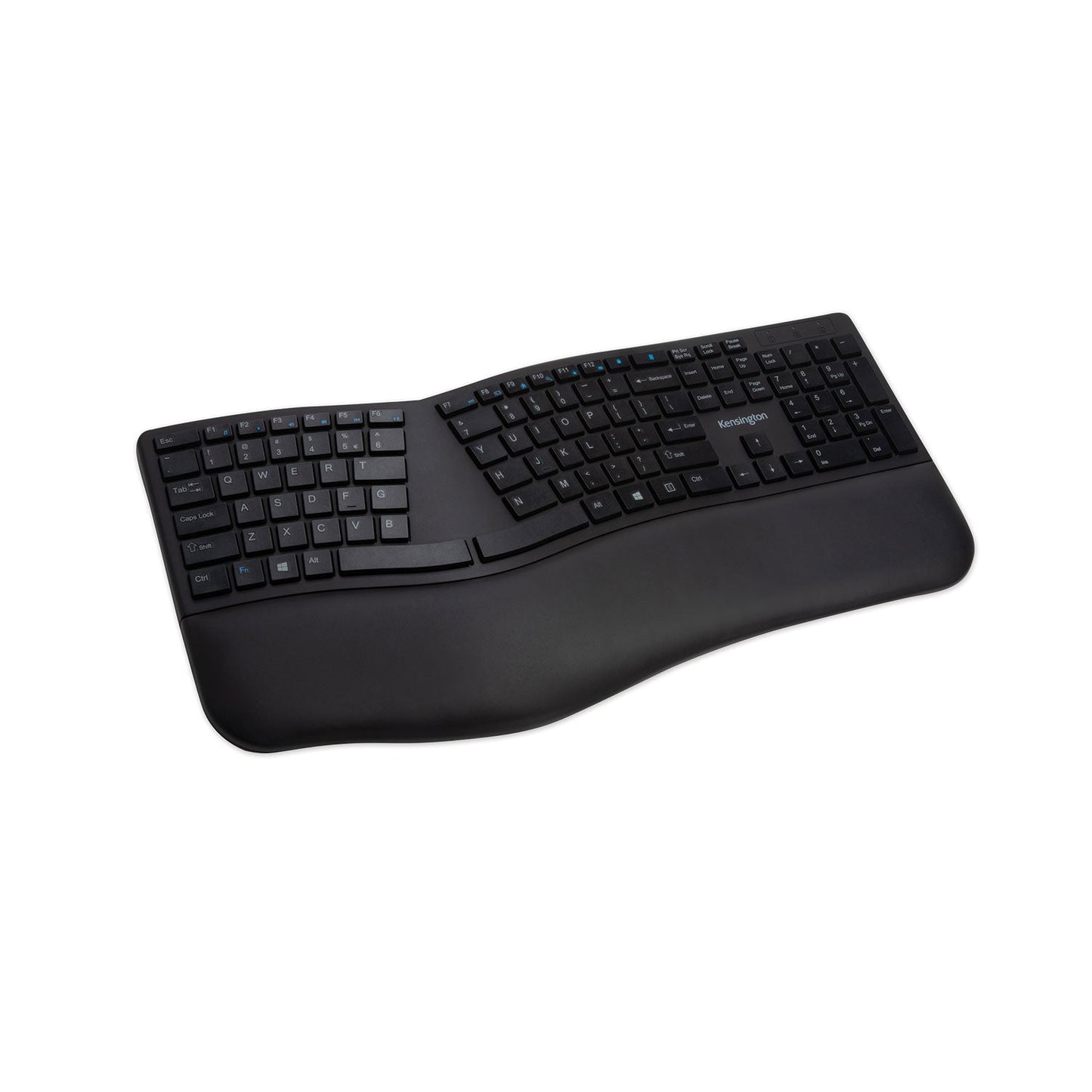 Kensington Pro Fit Ergo Wireless Keyboard, 18.98 x 9.92 x 1.5, Black