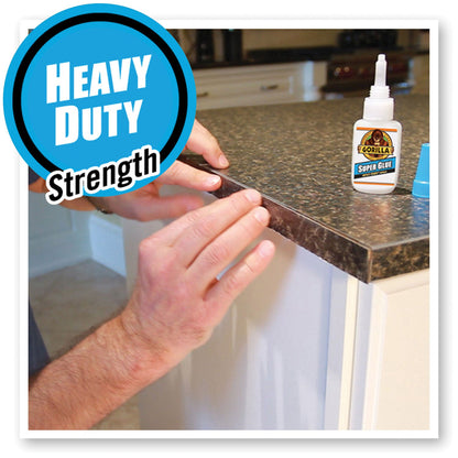 Gorilla Super Glue, 0.53 oz, Dries Clear