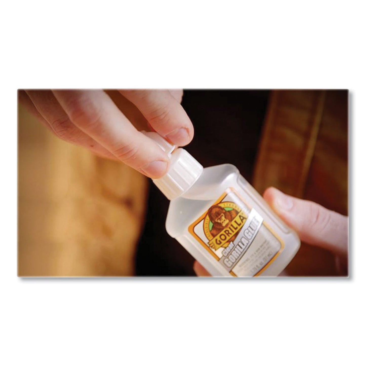 Gorilla Clear Gorilla Glue, 1.75 oz, Dries Clear, 4/Carton