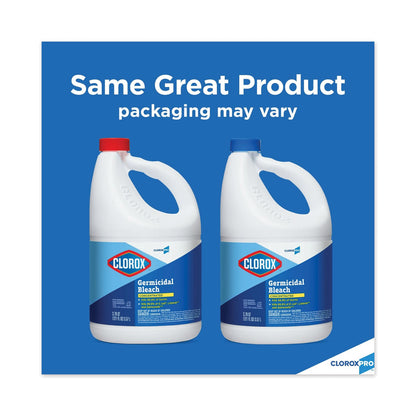 Clorox Concentrated Germicidal Bleach, Regular, 121 oz Bottle, 3/Carton