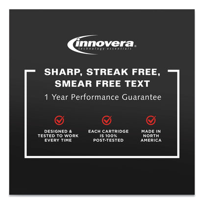 Innovera Remanufactured Black High-Yield Ink, Replacement for 62XL (C2P05AN), 600 Page-Yield
