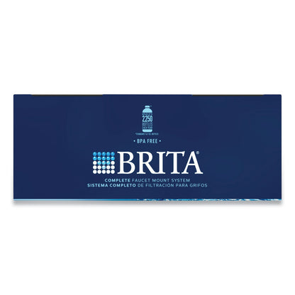 Brita On Tap Faucet Water Filter System, White, 4/Carton