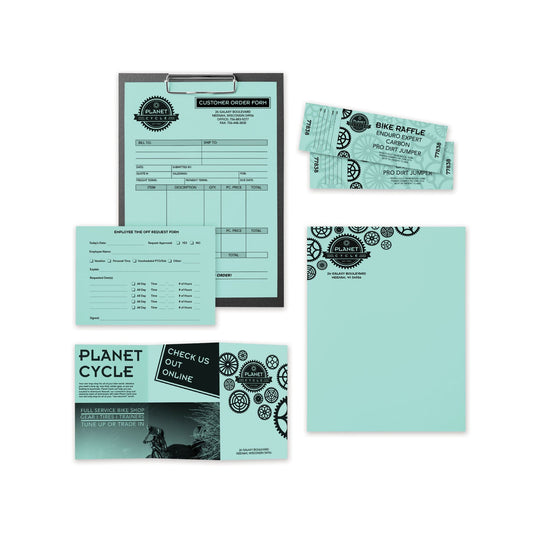 Astrobrights Color Paper, 24 lb Bond Weight, 8.5 x 11, Merry Mint, 500/Ream