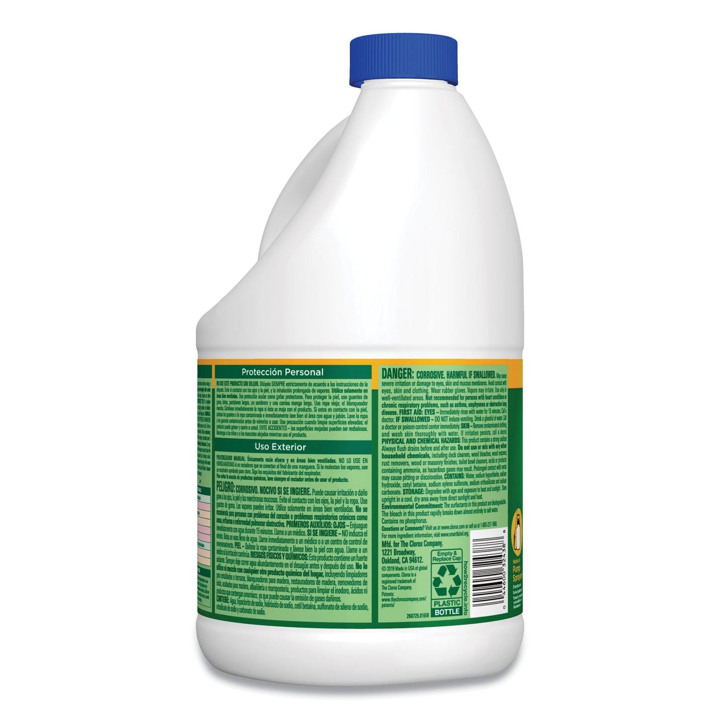 Clorox Outdoor Bleach, 81 oz Bottle, 6/Carton