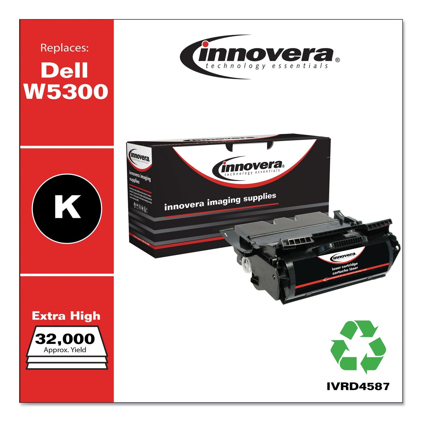 Innovera Remanufactured Black High-Yield Toner, Replacement for 310-4587, 32,000 Page-Yield