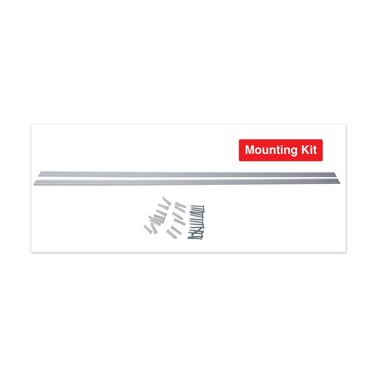 Universal Frameless Magnetic Glass Marker Board, 72" x 48", White