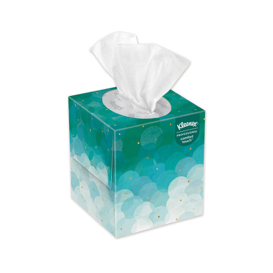 Kleenex Boutique White Facial Tissue for Business, Pop-Up Box, 2-Ply, 95 Sheets/Box, 6 Boxes/Pack
