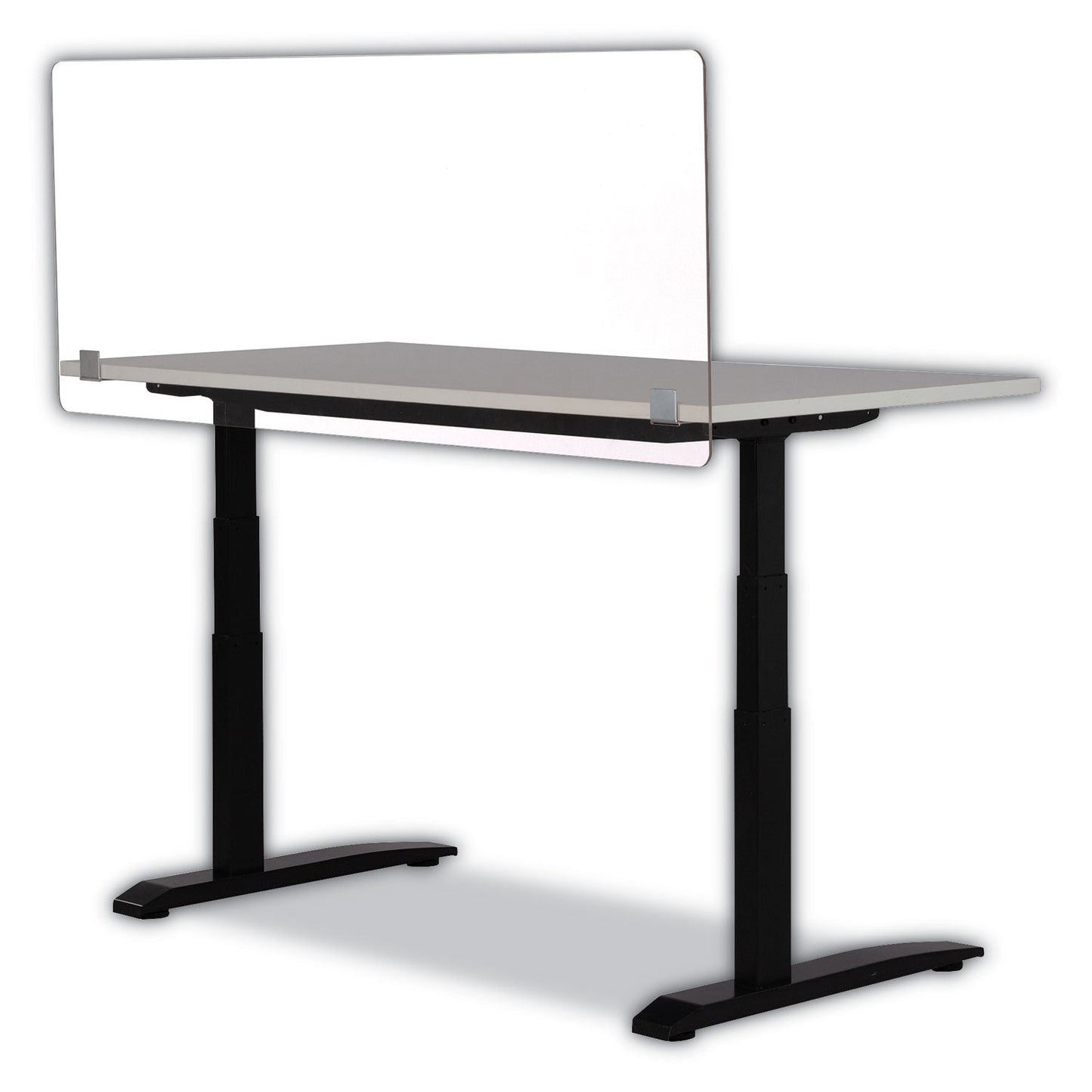 Safco 7517 Series Wellness Panel, 59.5 x 2.5 x 23.5, Acrylic, Clear
