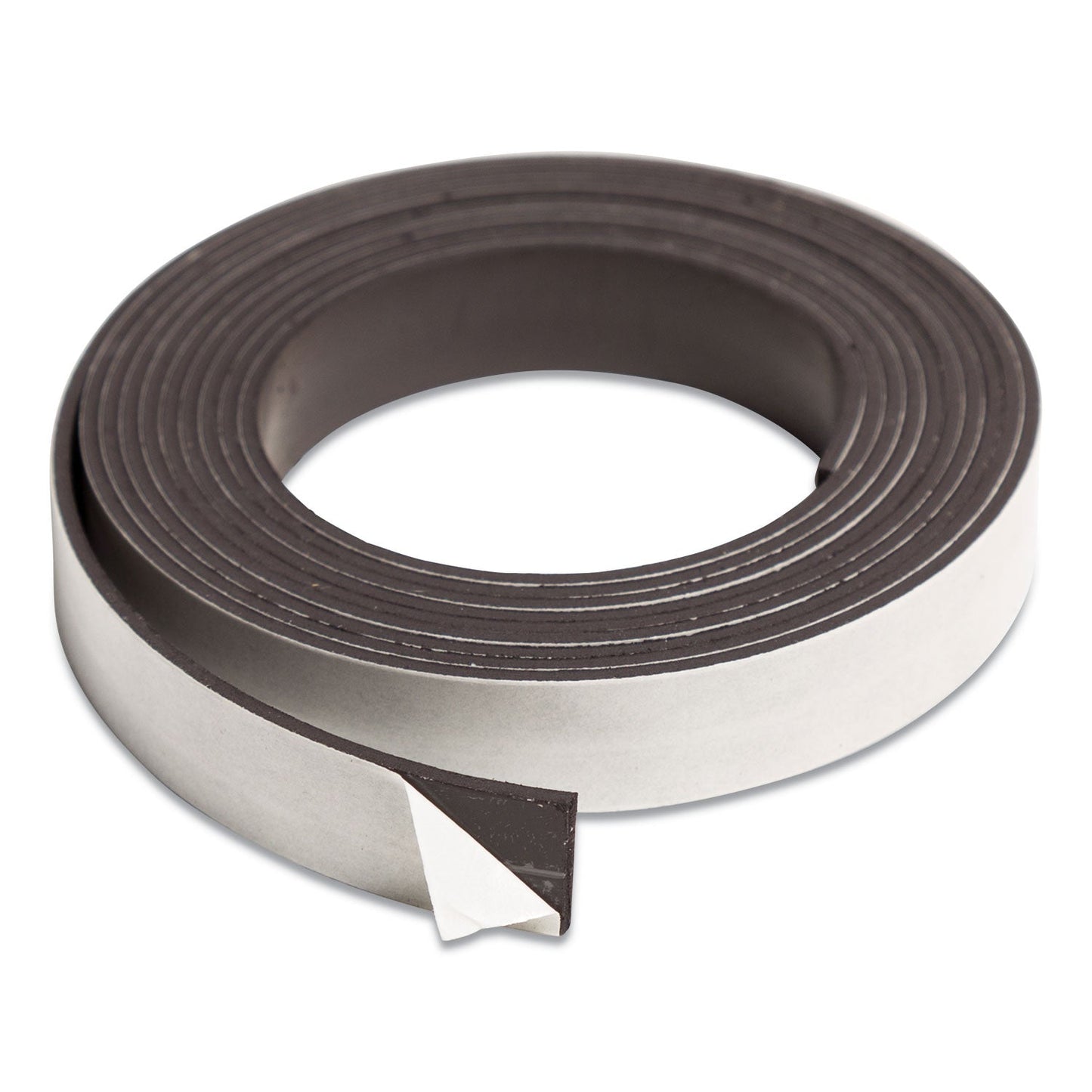 U Brands Magnetic Adhesive Tape Roll, 0.5" x 7 ft, Black