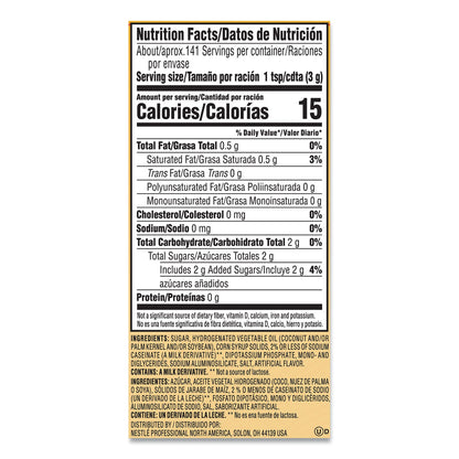 Coffee mate Non-Dairy Powdered Creamer, Hazelnut, 15 oz Canister, 12/Carton