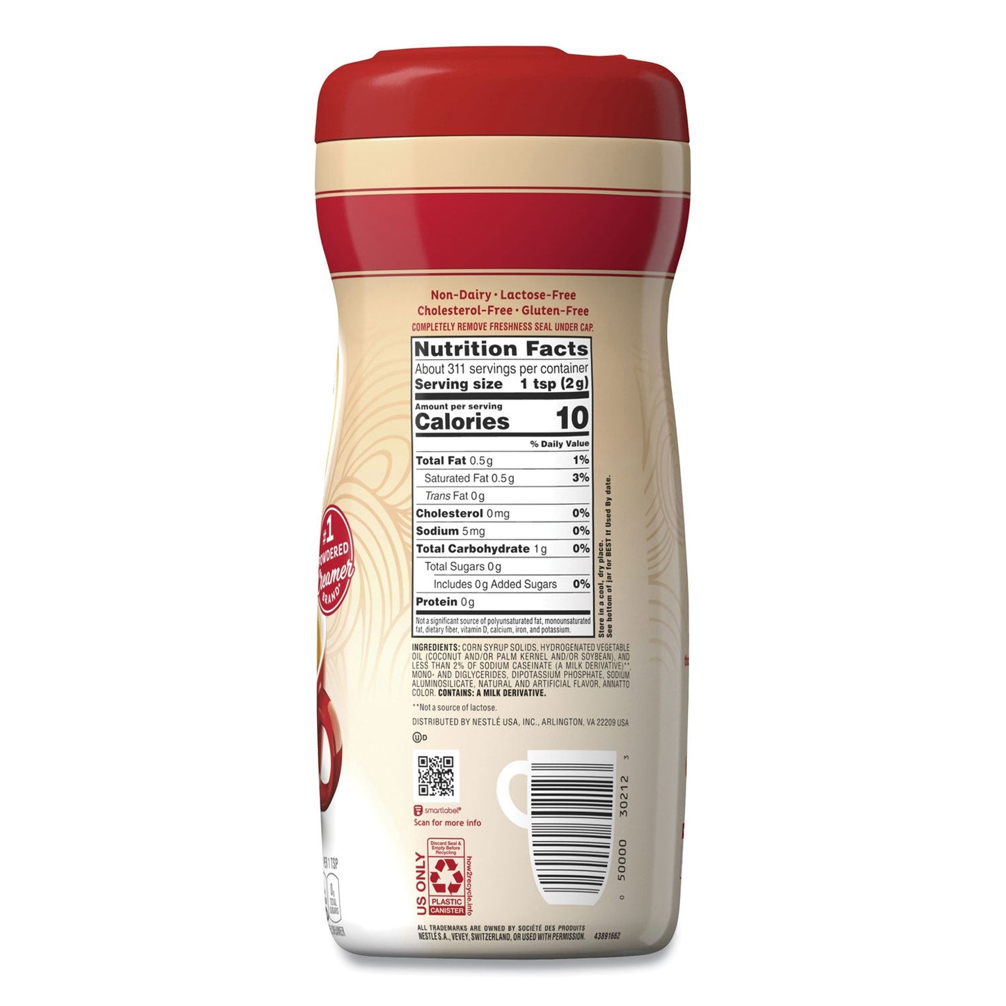 Coffee mate Original Powdered Creamer, 22oz Canister