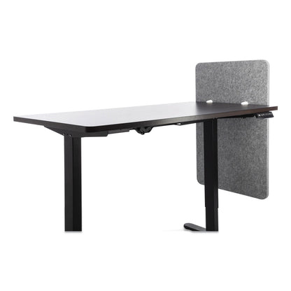 Lumeah Desk Modesty Adjustable Height Desk Screen Cubicle Divider and Privacy Partition, 23.5 x 1 x 36, Polyester, Gray