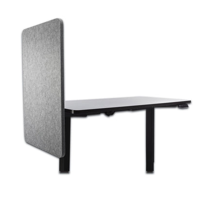 Lumeah Desk Modesty Adjustable Height Desk Screen Cubicle Divider and Privacy Partition, 23.5 x 1 x 36, Polyester, Gray