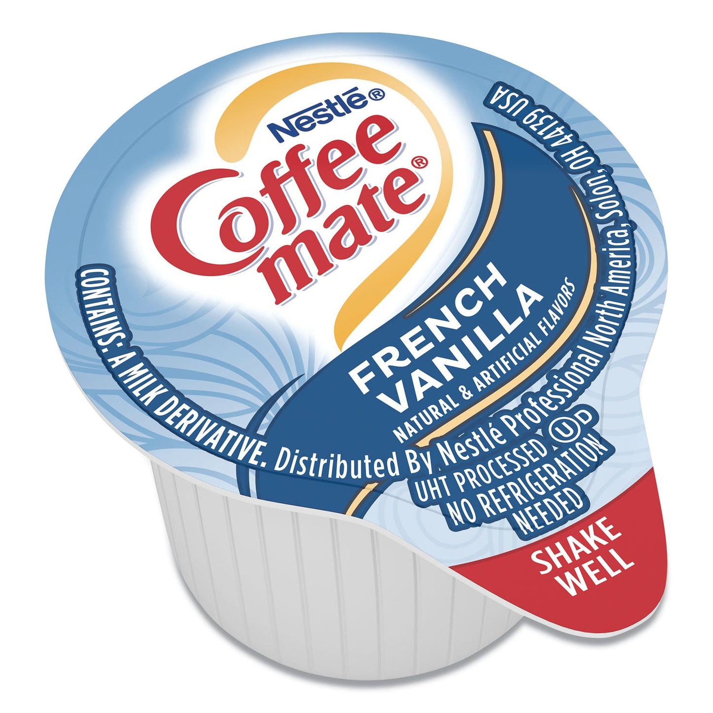 Coffee mate Liquid Coffee Creamer, French Vanilla, 0.38 oz Mini Cups, 180/Carton
