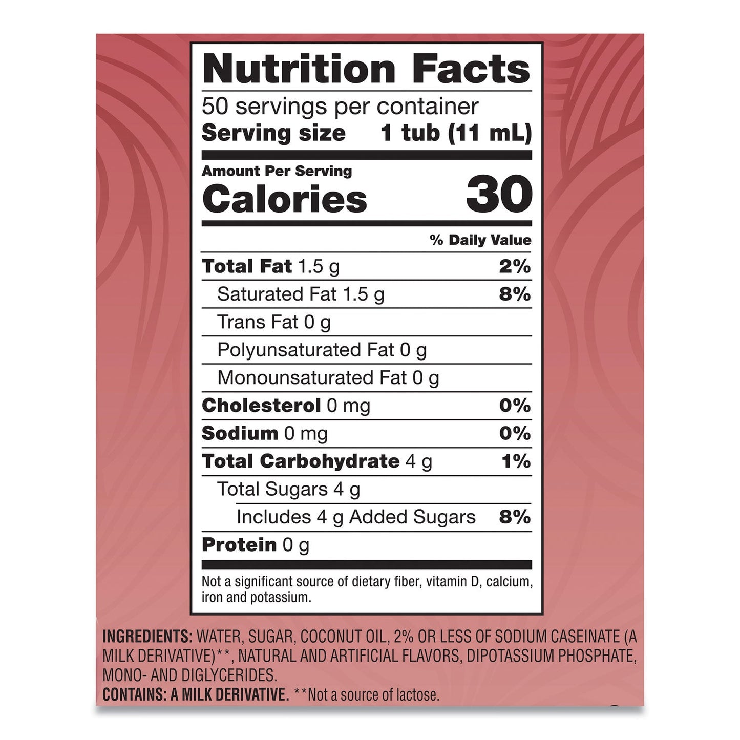 Coffee mate Liquid Coffee Creamer, Cinnamon Vanilla, 0.38 oz Mini Cups, 50/Box